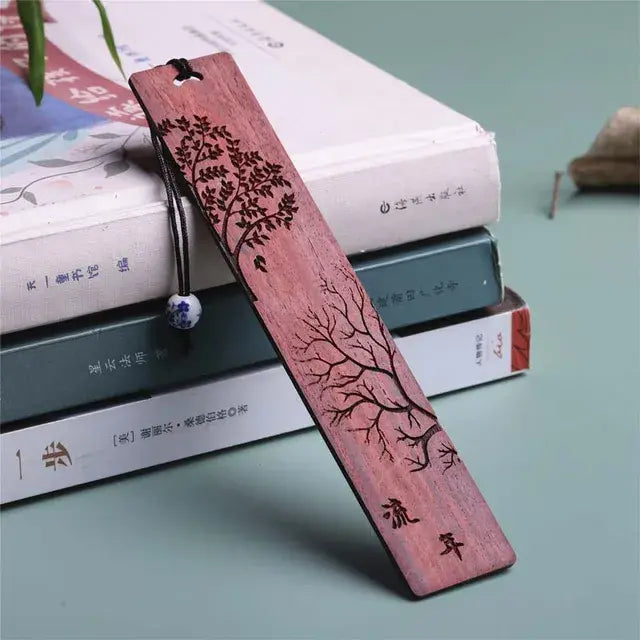 Chinese Style Wooden Bookmark