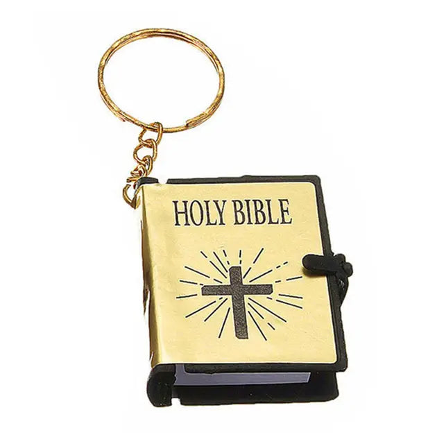 Mini Bible Keychain Book Pendant