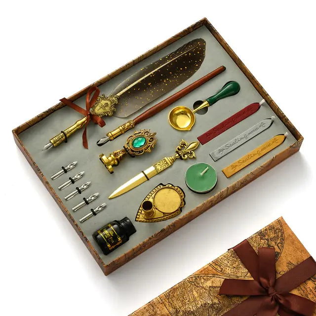 Antique Feather Pen Kit