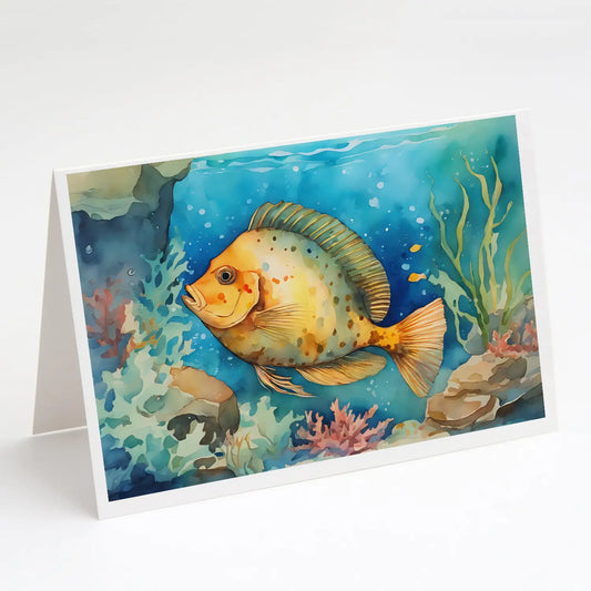 Flounder Greeting Cards