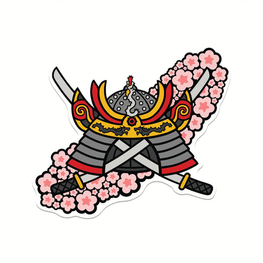 Sakura Samurai Sticker