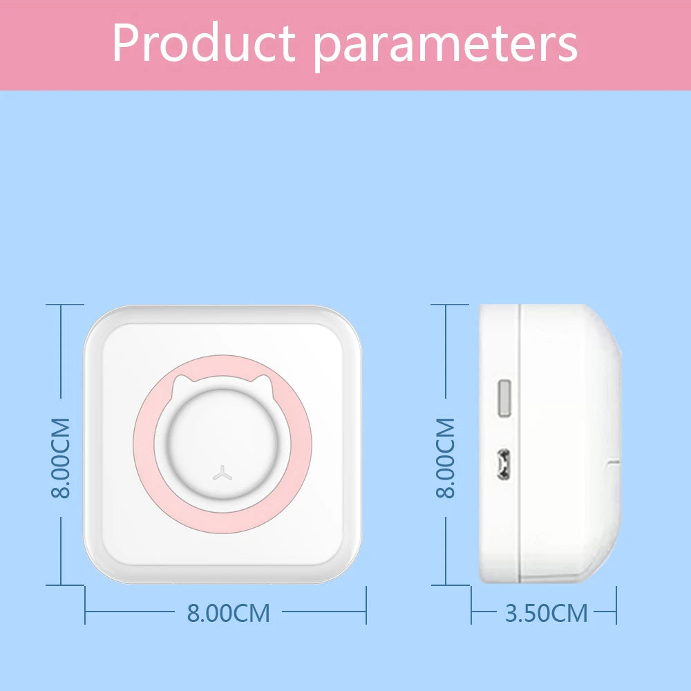 Elough-Mini Portable Sticker Label Printer