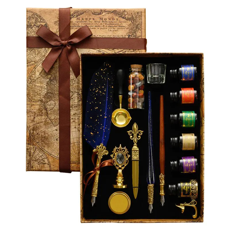 Antique Feather Pen Kit