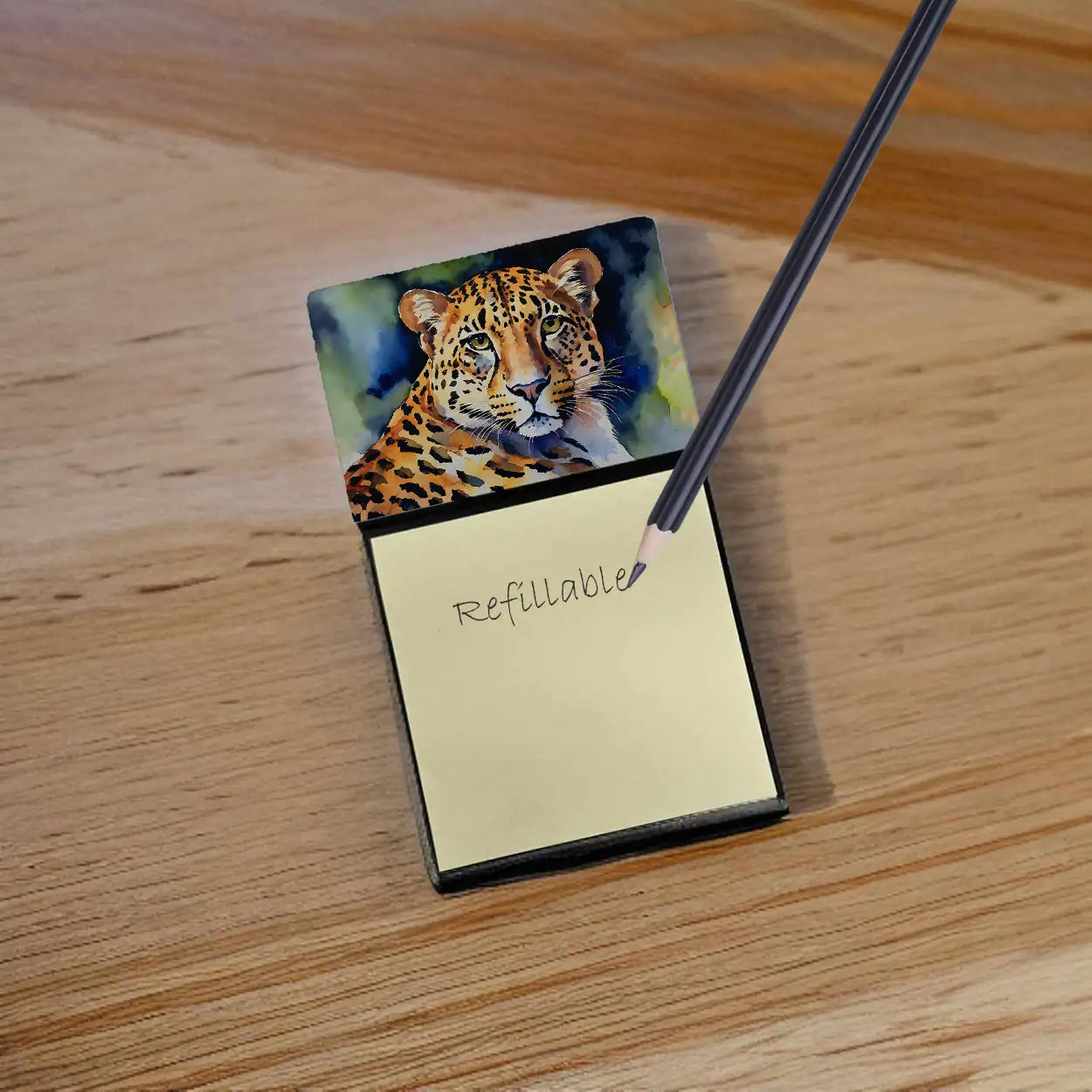 Leopard Sticky Note Holder