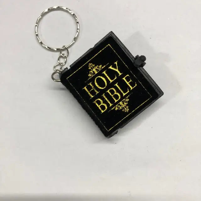 Mini Bible Keychain Book Pendant