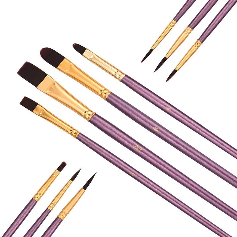 10-Piece Paint Brushes Set