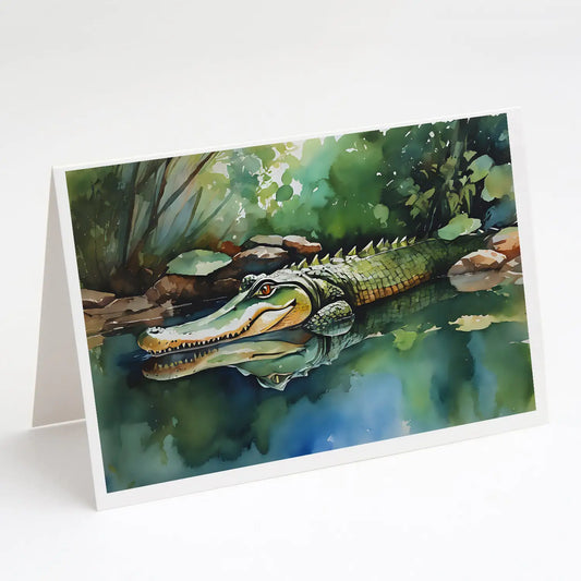 Alligator Greeting Cards Pack of 8