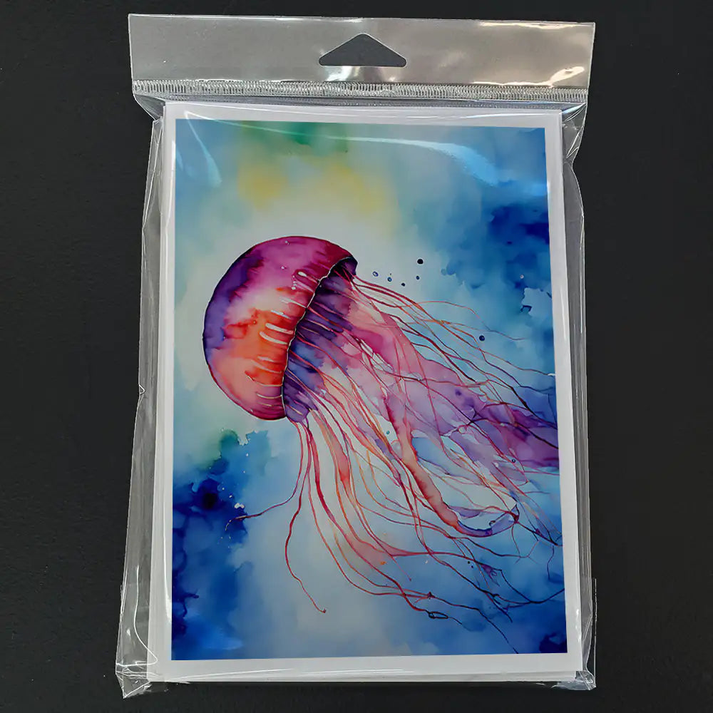 Jellyfish Greeting Cards Pack of 8