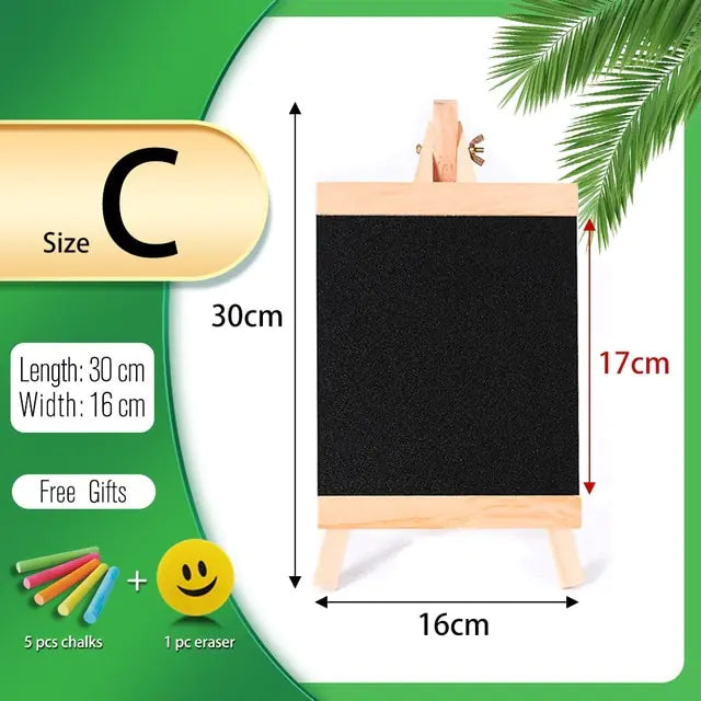 Mini Blackboard with Wood Frame