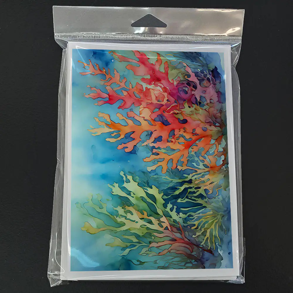 Seaweed Greeting Cards Pack of 8