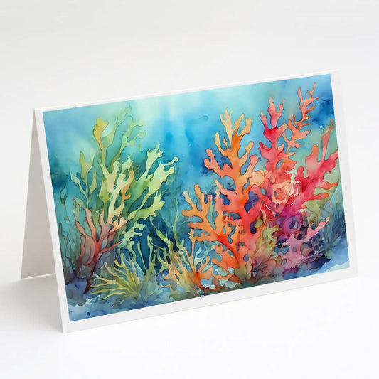 Seaweed Greeting Cards Pack of 8