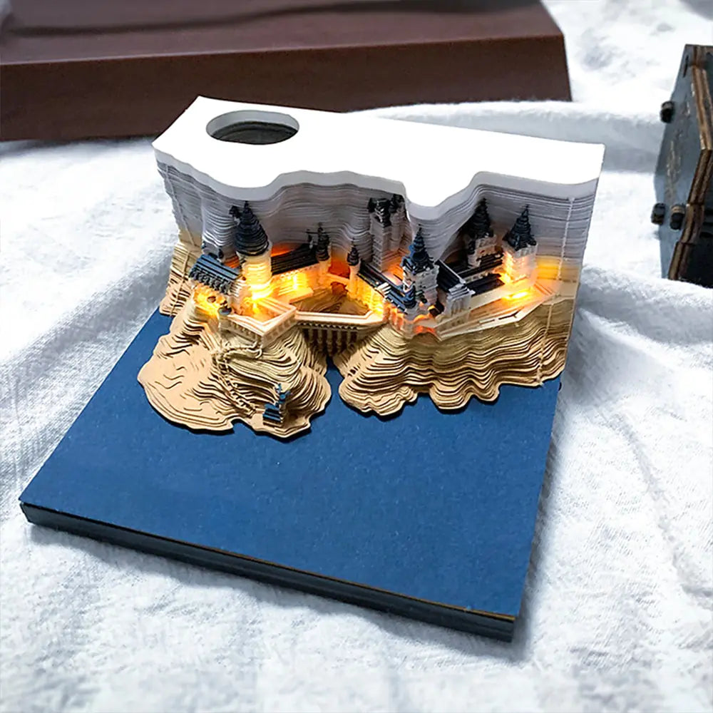 Hogwarts Notepad 3D Model Castle